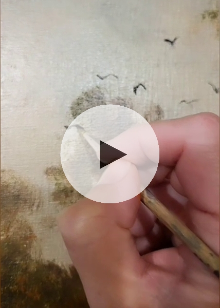 ArteDiAlina.com painting: On Golden Pond